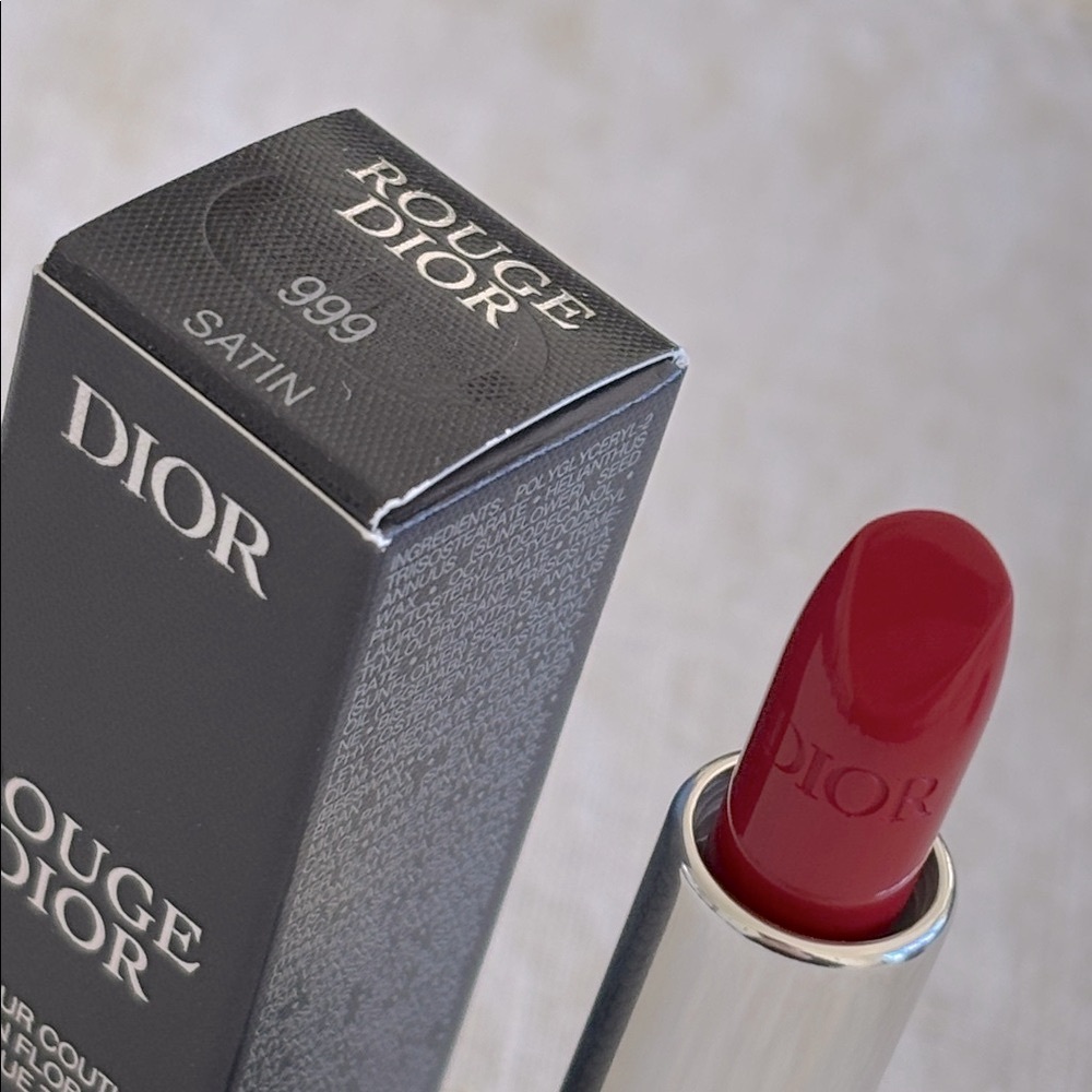 DIOR Rouge Dior Mini Lipstick, 999 Satin - Picture 2 of 3